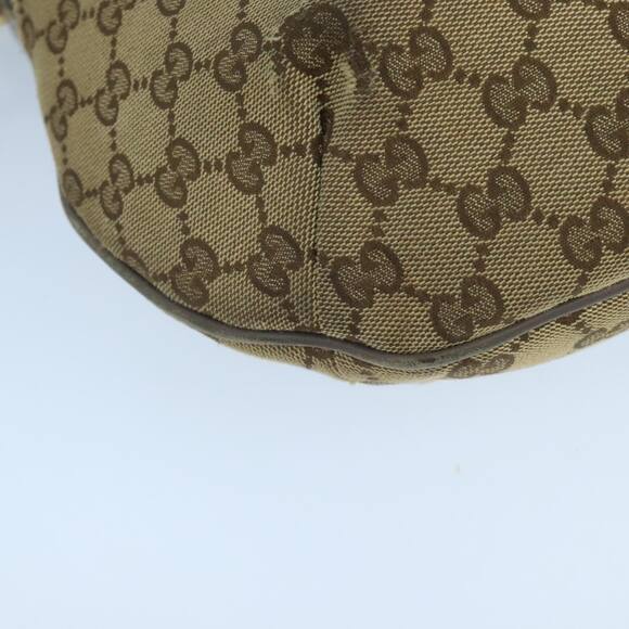 GUCCI Sherry Line GG Canvas Shoulder Bag Beige Gray Pink - Picture 12 of 16